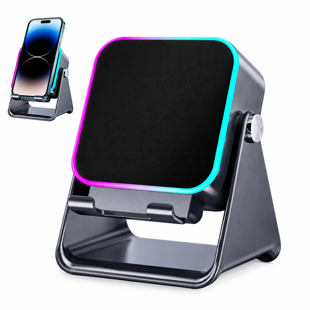 GlowDock™ — 5 In 1 Wireless Induction Speaker & Phone Stand